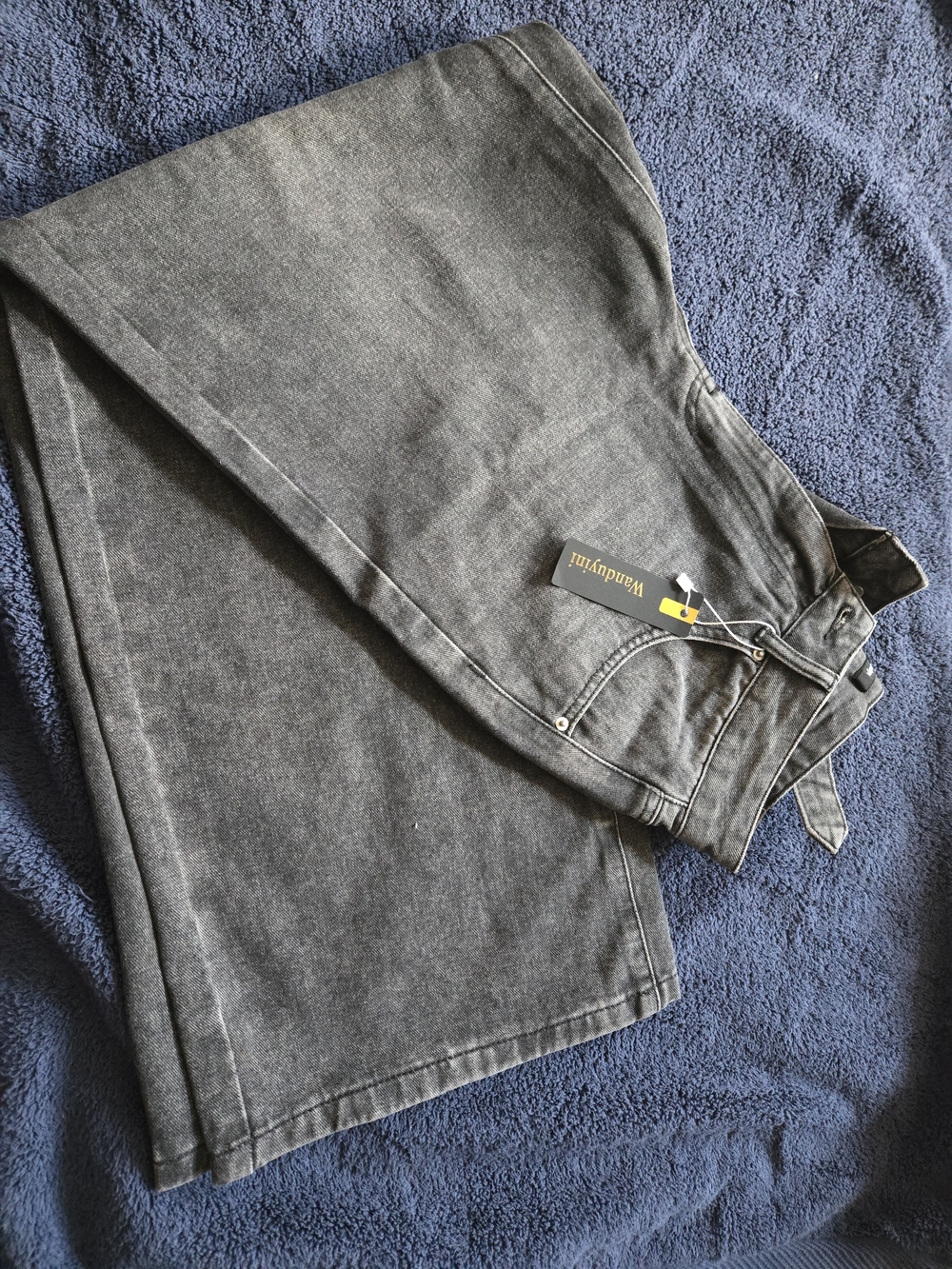 Wanduyini Dark Grey Washed Jeans NWT — Size S